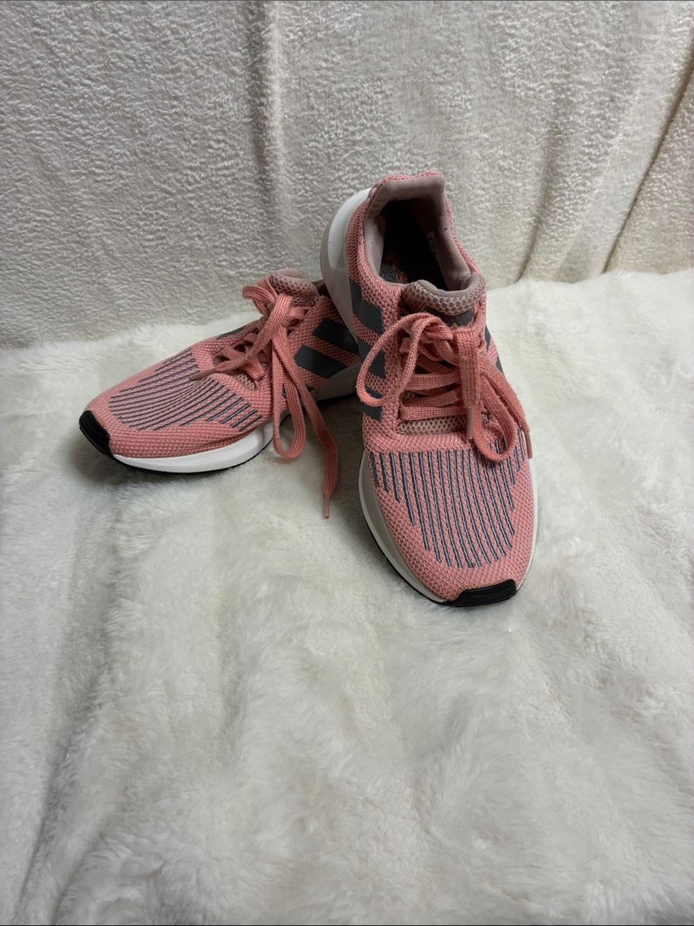 adidas Women's Pink Knit Running Shoes